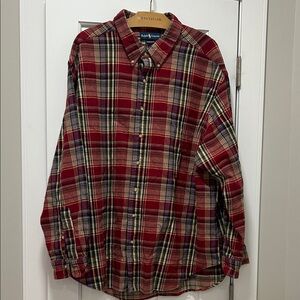 Ralph Lauren Men's Multicolor Plaid Flannel  Shirt